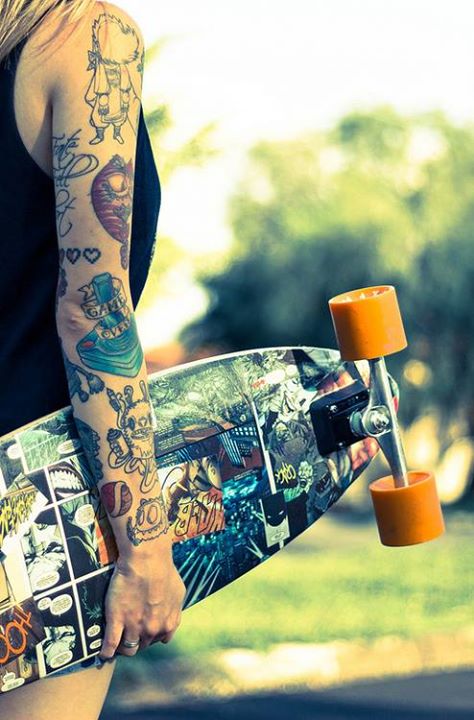 Skateboard And Tattoo's